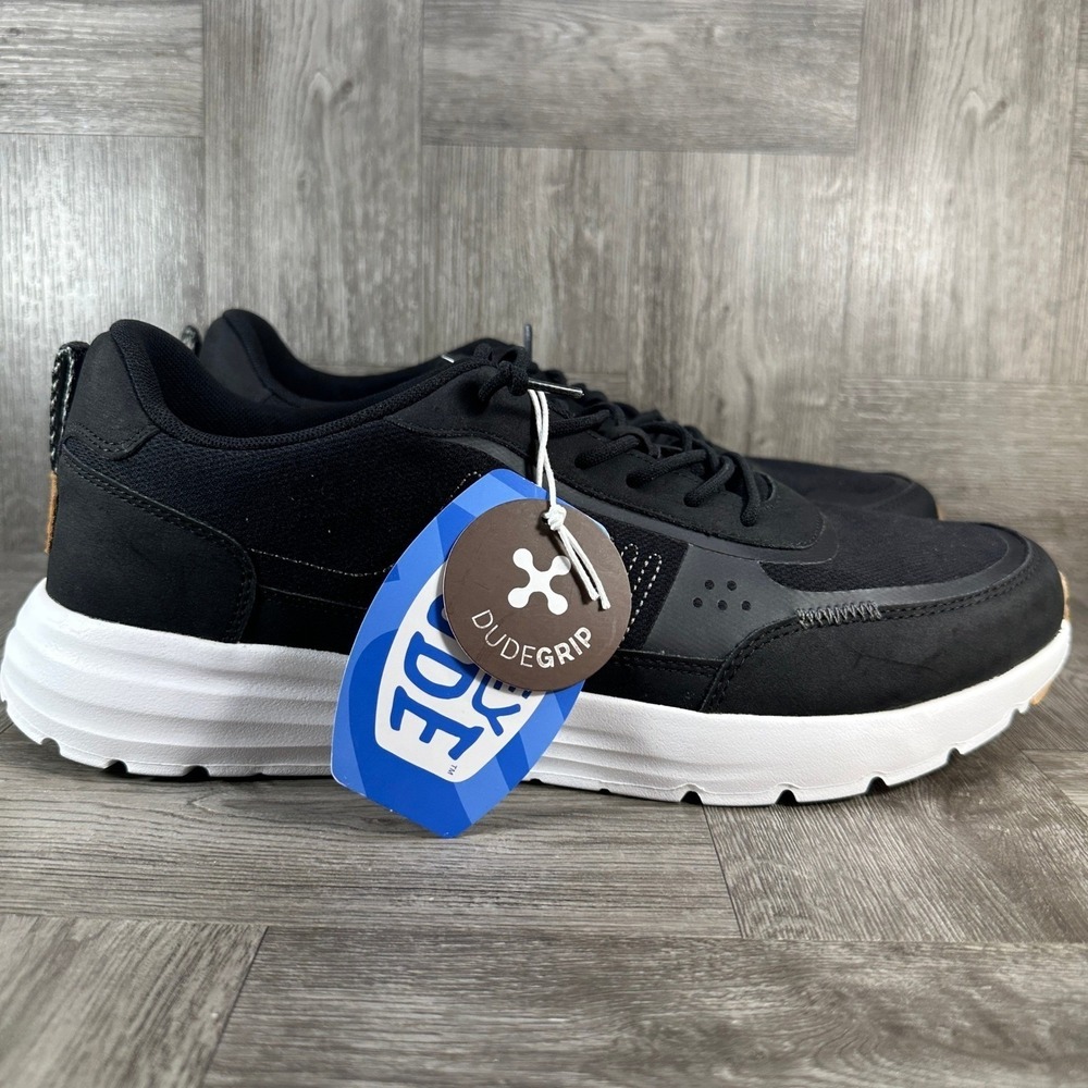 Hey Dude Sirocco Alta Sneakers Mens 13 Black Lightweight Casual NEW 42041-066
